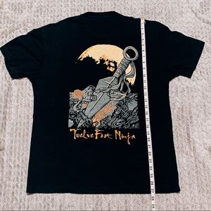 TWELVE FOOT NINJA UNISEX BAND T-SHIRT, BLACK